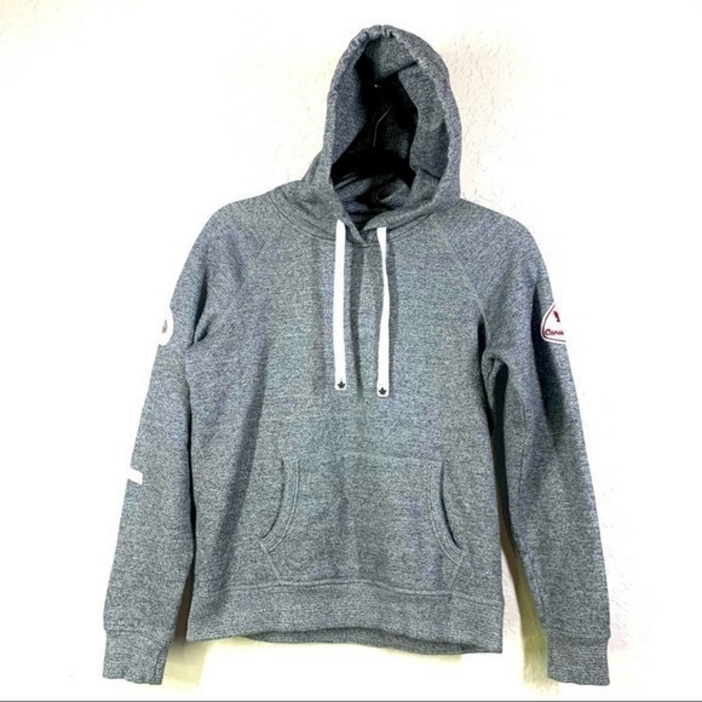 CANADIANA Gray Melange Canada Pull-Over Hoodie